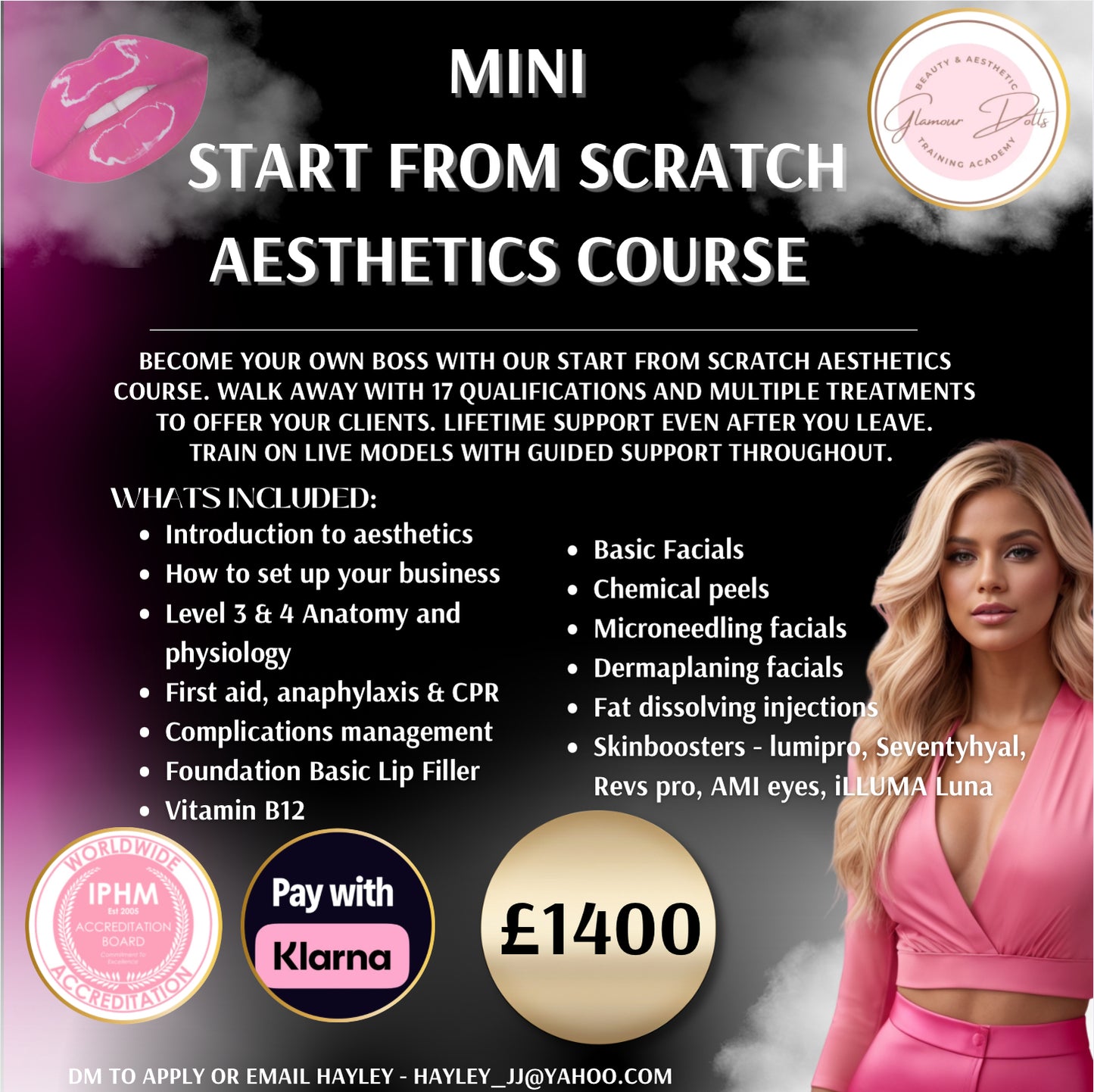 Mini Start from scratch aesthetics course - 3 Days